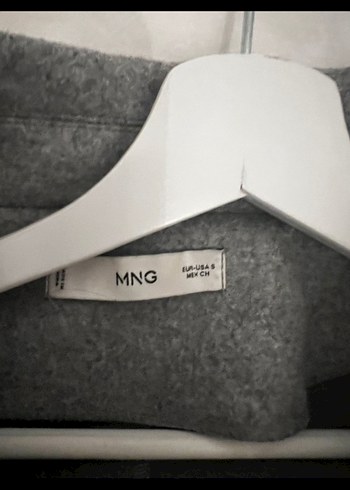 Mango Gri Kısa Kaban - Görsel 3