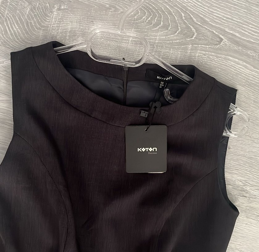 Siyah, Pilili, Uzun, Kolsuz Kadın Abiye Elbise - Görsel 2