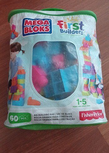 Mega Bloks First Builders 60 Parça Renkli Bloklar