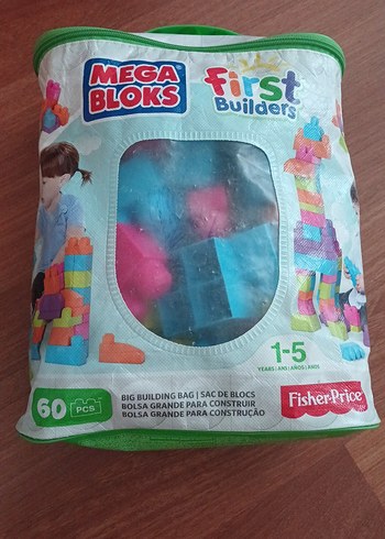 Mega Mega Bloks First Builders 60 Parça Renkli Bloklar