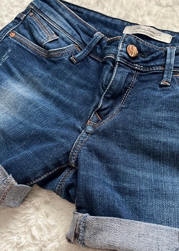 s Beden Füme Renkli Kadın Midi Denim Şort
