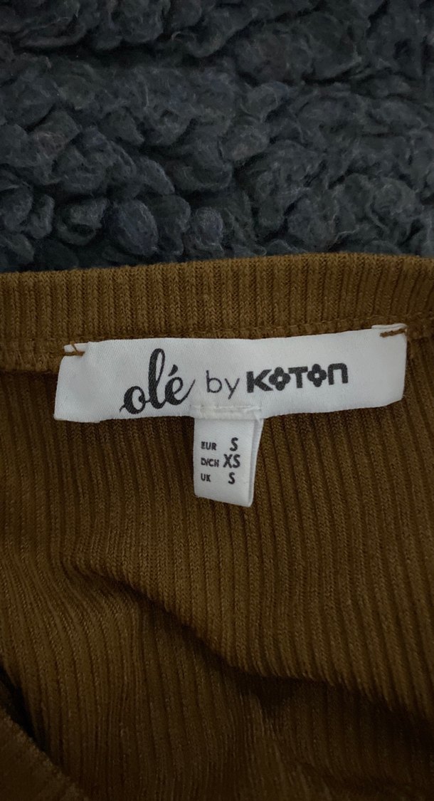 Kız Çocuk Koyu Kahverengi Kısa Kollu Tişört - Görsel 4