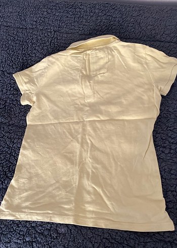 Sarı Kısa Kollu Kız Polo Tişört - Görsel 2