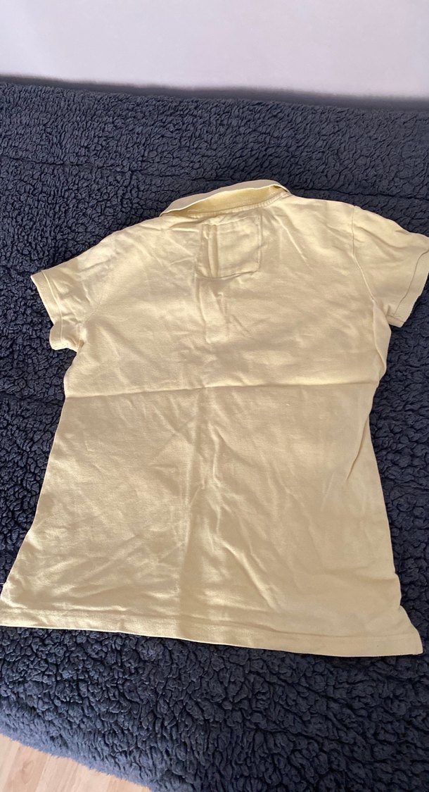 Sarı Kısa Kollu Kız Polo Tişört - Görsel 2