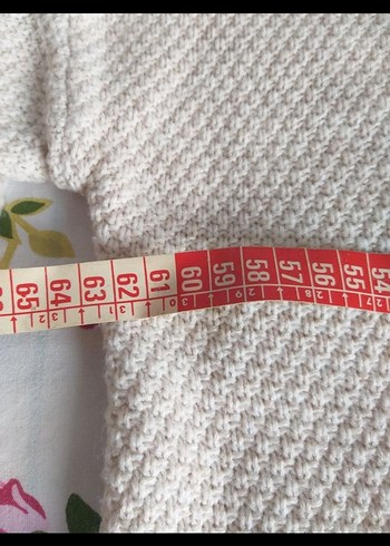 50 Beden bej Örgü Kadın Triko tunik