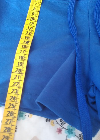 Hollister Kadın Mavi Mini Şort Elastik Bel