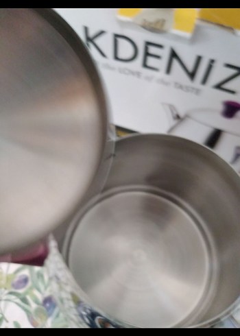  Beden beyaz Renk Akdeniz Bakalit Kulplu aile boyu Çaydanlık Seti