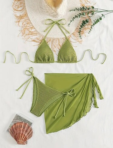 Leopar bikini takımı