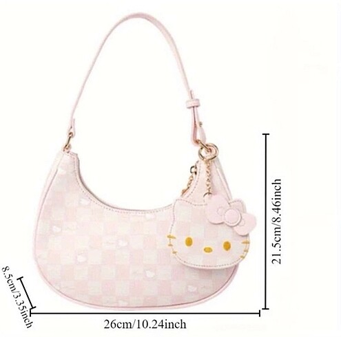 Beden pembe Renk Hello kitty çanta