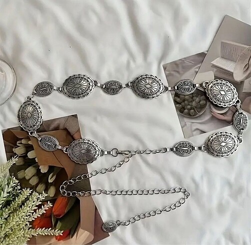 Beden Vintage bel zincir kemer