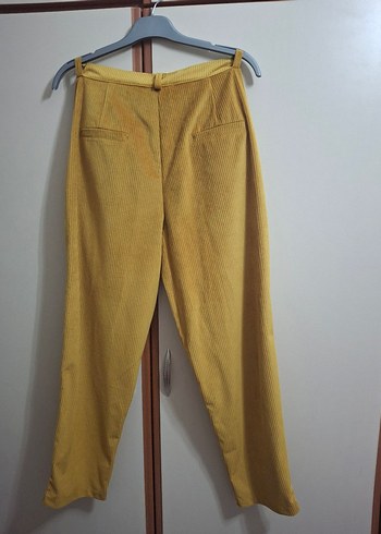 Diğer Düğmeli Kadın Süet Pantolon Midi Boy