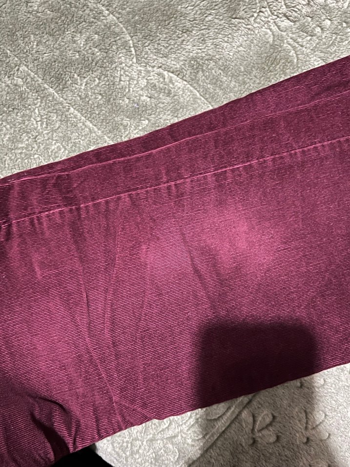 Kadife bordo pantolon - Görsel 2