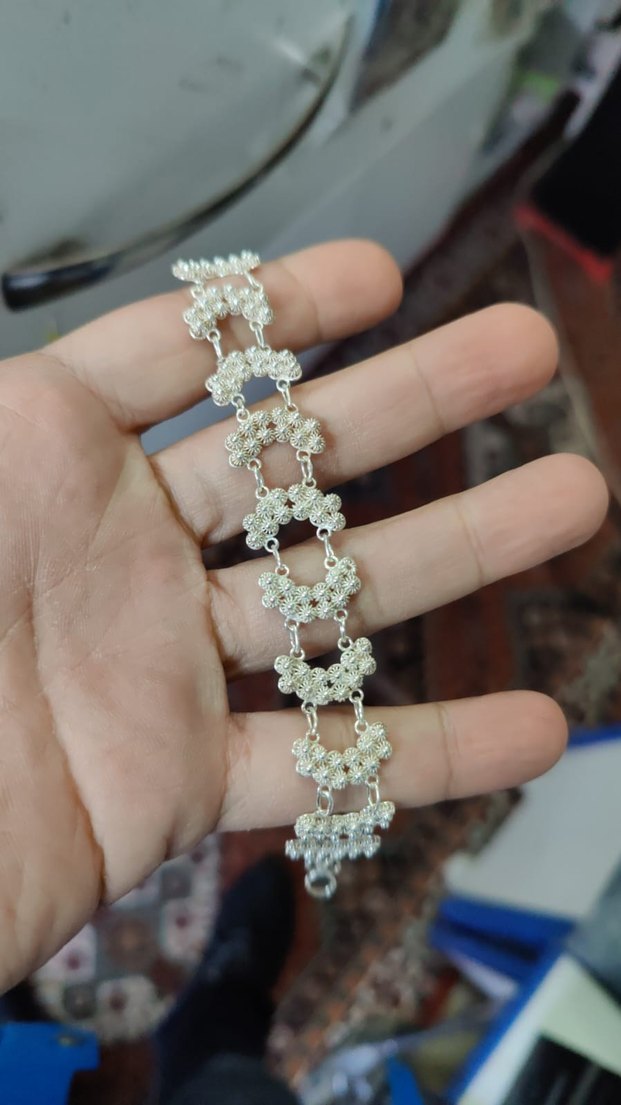 Mardin Midyat gümüş bileklik modelleri telkari - Görsel 2