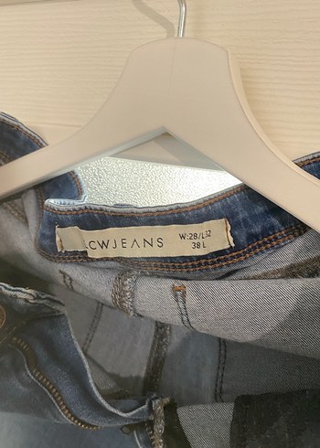 LC Waikiki Kadın Gri Mavi Bol Kesim Kot Pantolon