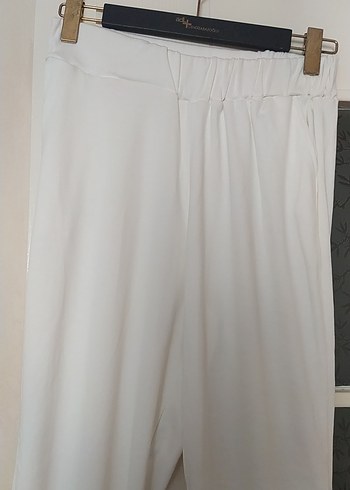 Trendyol & Milla Beyaz Rahat Kesim Kadın Kumaş Pantolon