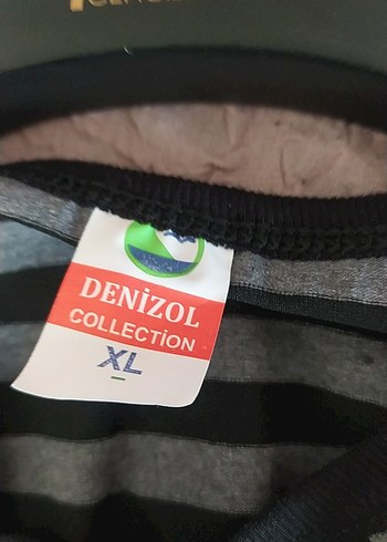 xl Beden gri Renk Gri Çizgili Kadın Uzun Kollu buluz