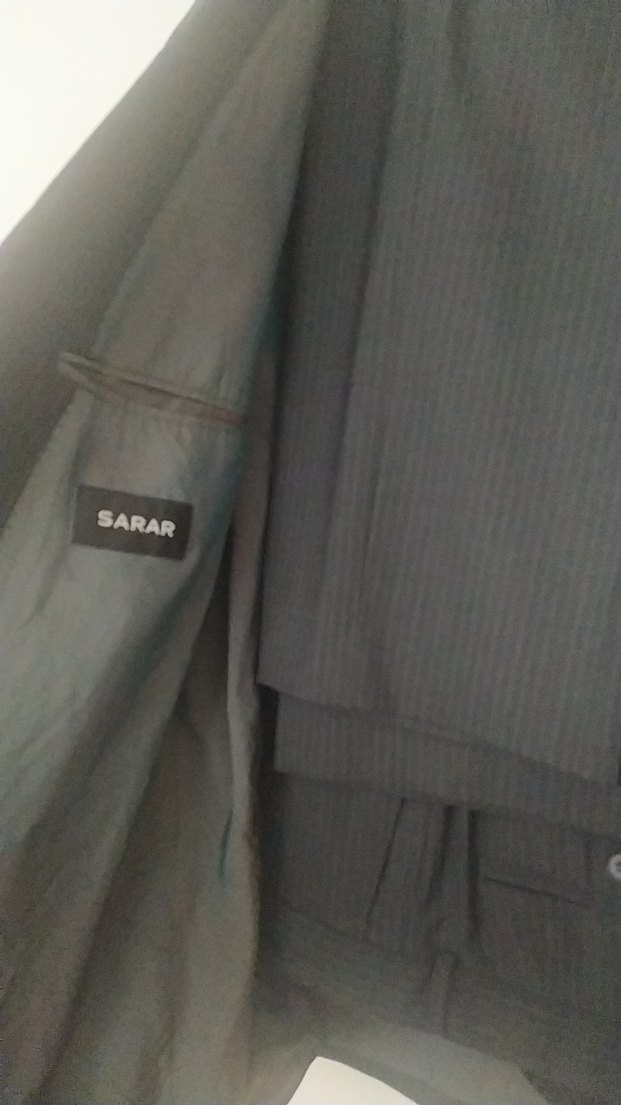 Çizgili Düğmeli Erkek Takım Elbise - Görsel 2