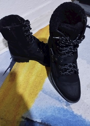 Siyah Tokalı Grunge Punk Kadın Botları - Görsel 4