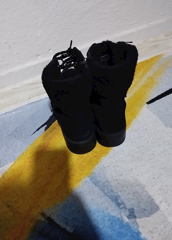 Siyah Tokalı Grunge Punk Kadın Botları - Görsel 3