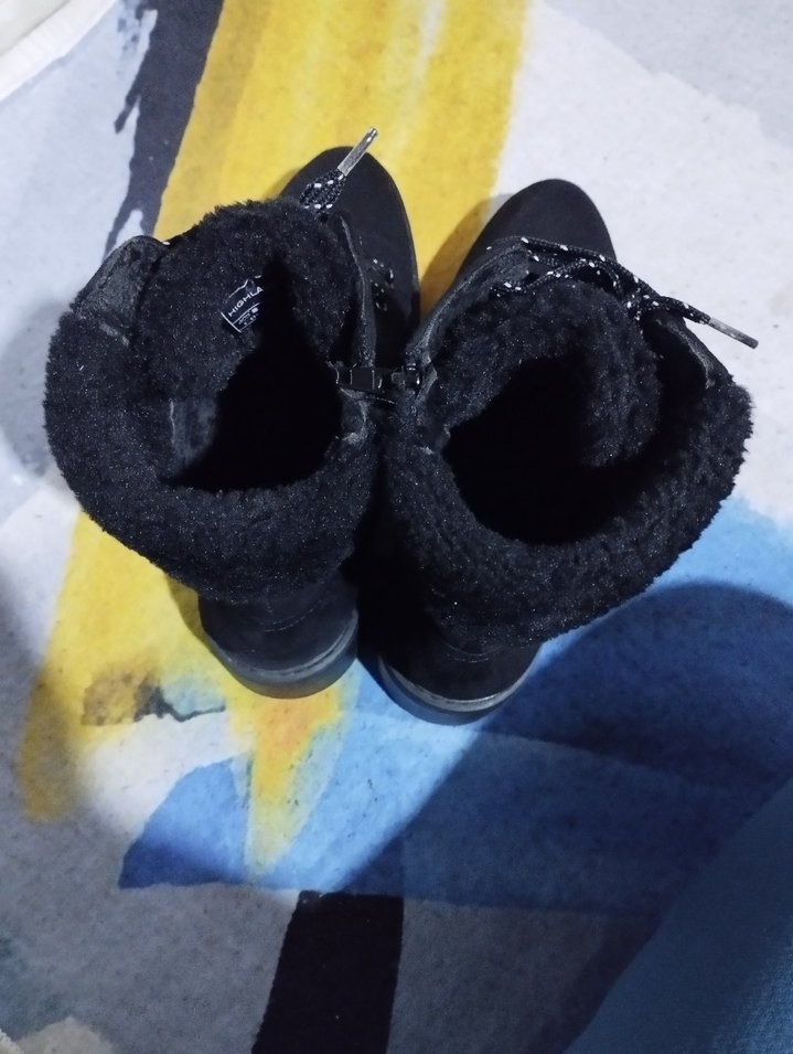 Siyah Tokalı Grunge Punk Kadın Botları - Görsel 5