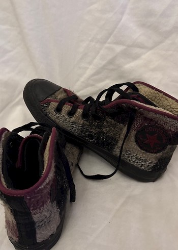 Converse Converse Kadın Bordo Yün Bağcıklı Spor Ayakkabı