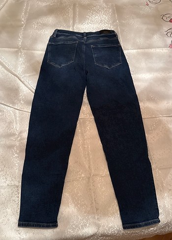 Kadın Lacivert Normal Boy Denim Pantolon - Görsel 2