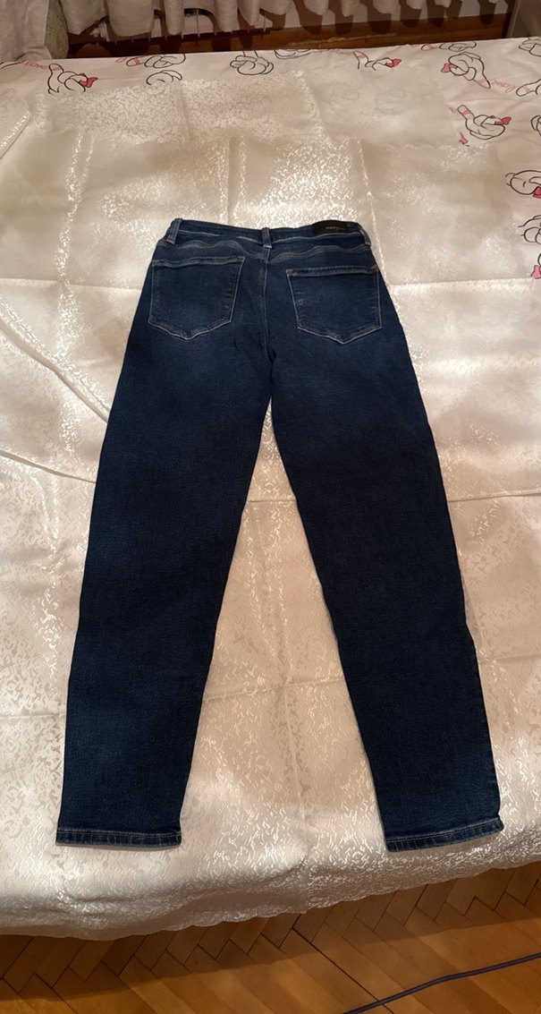Kadın Lacivert Normal Boy Denim Pantolon - Görsel 2