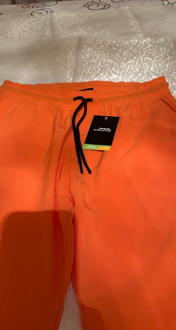 Turuncu Fermuarlı Sweatpants - Görsel 2