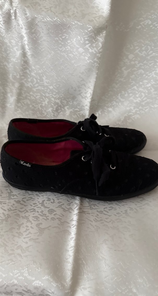 Düğmeli Siyah Gotik Kadın Spor Ayakkabı - Görsel 2