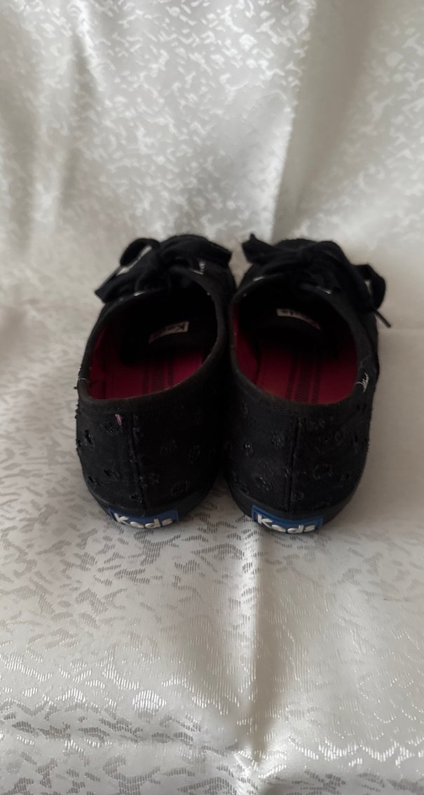 Düğmeli Siyah Gotik Kadın Spor Ayakkabı - Görsel 3