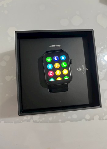 Siyah Akıllı Saat ve Şarj Aksesuarı - Görsel 6