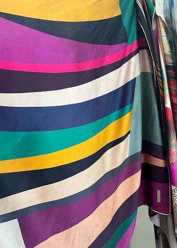 Armine twill ipek eşarp - Görsel 2