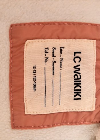 LC Waikiki Pembe Kapüşonlu Kız çocuk Kış Montu