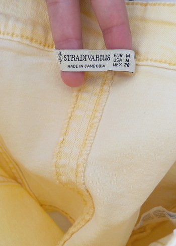 m Beden Butter yellow straplez crop