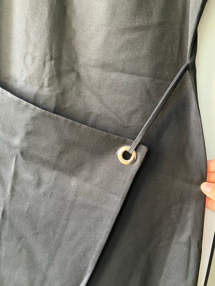 Kemer Detaylı Siyah Kadın Uzun Elbise - Görsel 2