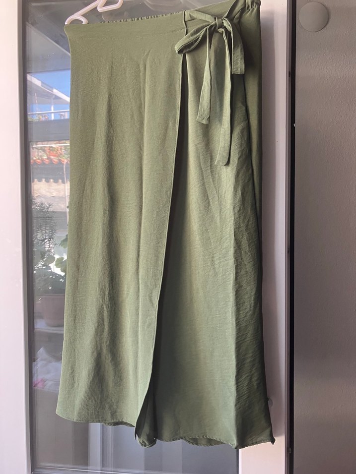 Midi Etek görünümlü şalvar - Görsel 3