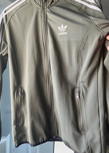 Adidas Yeşil Fermuarlı Kadın Spor Ceket - Görsel 3