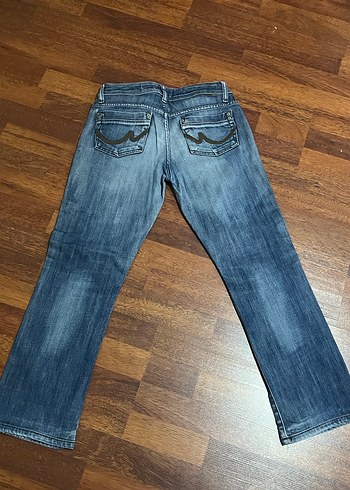 Lacivert Kadın Denim Rahat Kesim Jean - Görsel 3