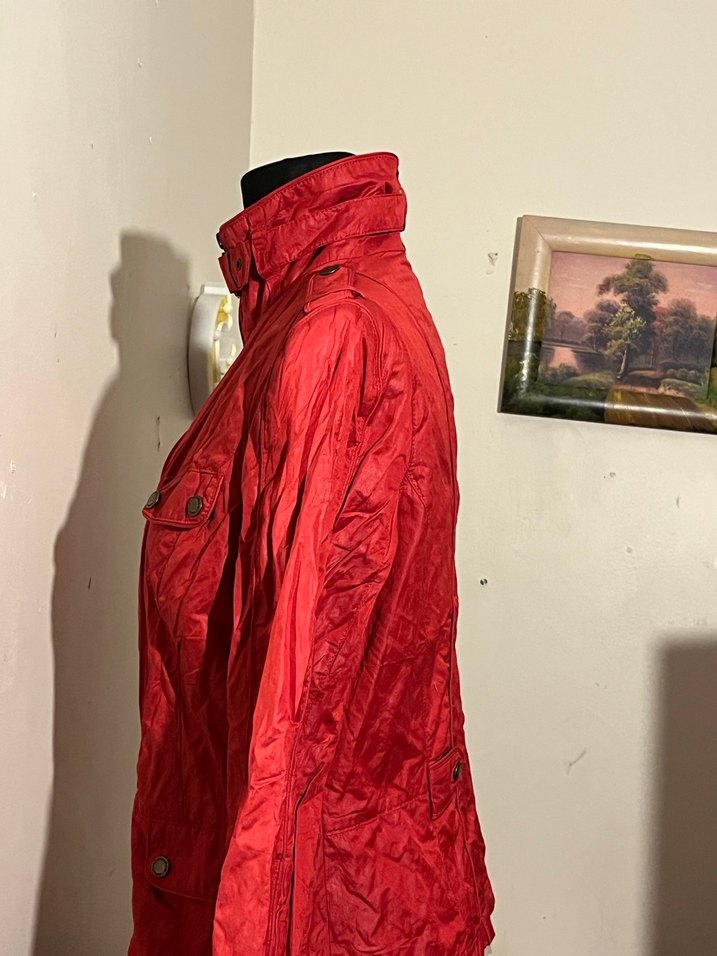 Kırmızı Fermuarlı Kadın Ceket - Görsel 2