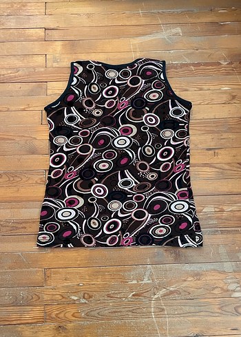 Boncuk Detaylı Bohem Desenli Kadın Atlet - Görsel 2