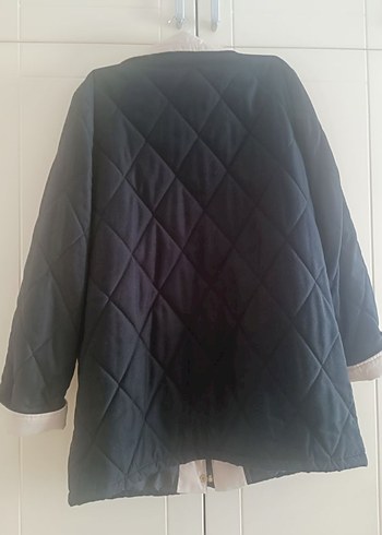 Marks and Spencer Düğmeli Siyah Midi Kadın Mont - Görsel 4