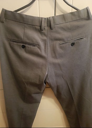 Vakkorama Selected Erkek Gri Rahat Kesim Kumaş Pantolon - Görsel 2