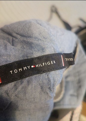 Tommy Hilfiger Gri Erkek Denim Pantolon, Regular Fit - Görsel 4