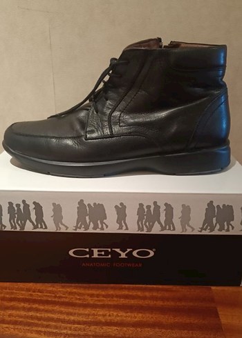 Ceyo marka fermuarlı Siyah Deri Erkek Bot - Modern Sokak Stili - Görsel 3