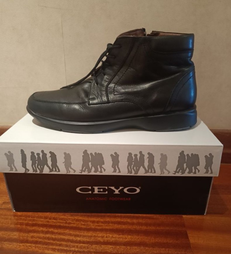 Ceyo marka fermuarlı Siyah Deri Erkek Bot - Modern Sokak Stili - Görsel 3