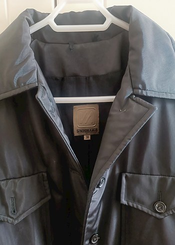 Düğmeli Siyah Ceket mont - Görsel 2