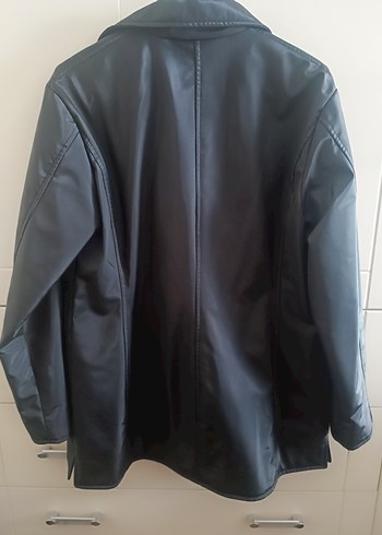 Düğmeli Siyah Ceket mont - Görsel 3