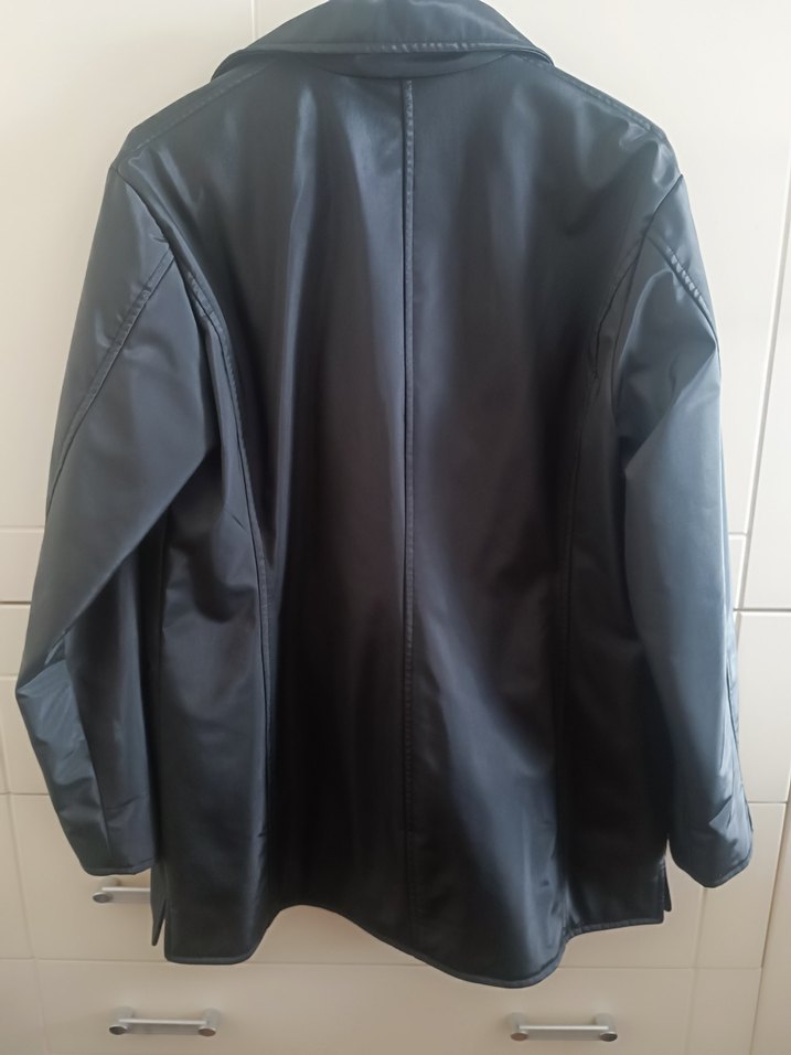 Düğmeli Siyah Ceket mont - Görsel 3