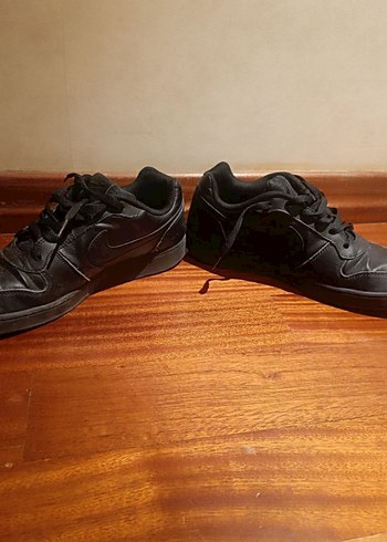 Siyah Bağcıklı Nike Spor Ayakkabı - Görsel 2