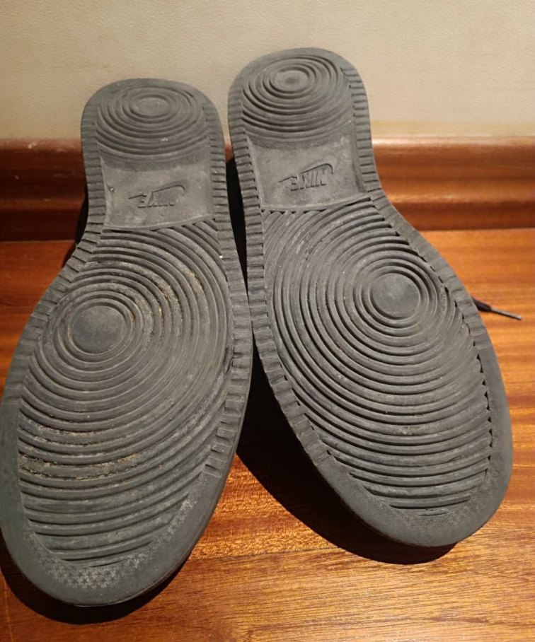 Siyah Bağcıklı Nike Spor Ayakkabı - Görsel 5